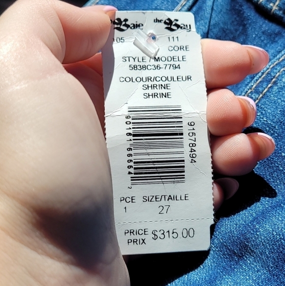 NWT PAIGE hoxton slim crop jeans with raw hem cuff - Picture 2 of 7